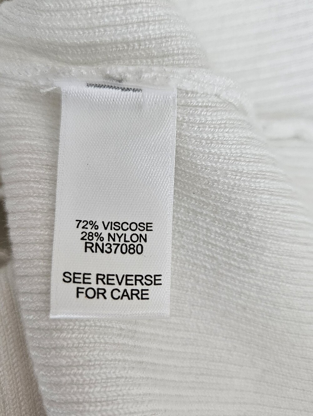 Cache Halter Tank Top White Sleeveless Sexy Stretch Rib Knit V Neck Shirt Small - Picture 5 of 6